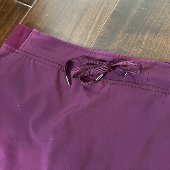 Athleta Midtown Berry Skort Skirt Womens 12 Performance Pockets - Picture 4 of 10